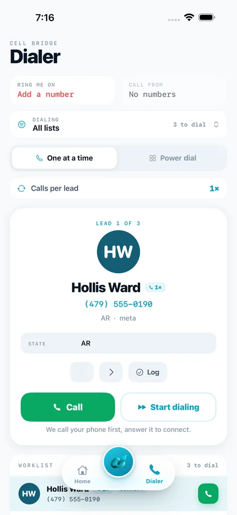 LeadBind AI dialer, live on the App Store